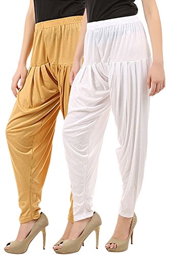Image of Buy That Trendz Women's Relaxed Fit Viscose Dhoti Patiyala Salwar Harem Bottom Pants