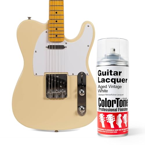 ColorTone Aerosol Guitar Lacquer, Aged Vintage White