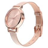 WHAMVOX Reloj de Cuarzo Resistente y Ligero Correa de Malla Ultrafina para Mujer y Diseño Elegante Adecuado para Uso Diario y Obsequio en Ocasiones Obsequios