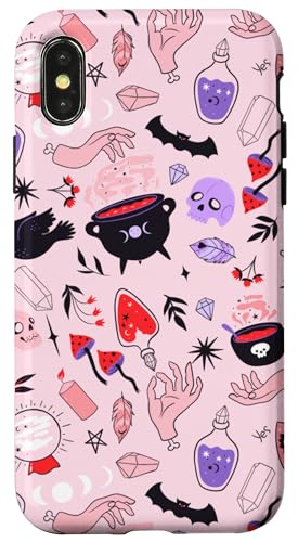 �����̃p�^�[�� �S�V�b�N �I�J���g�V���{�� �s�C���Ȕ��w �X�}�z�P�[�X iPhone X/XS �p