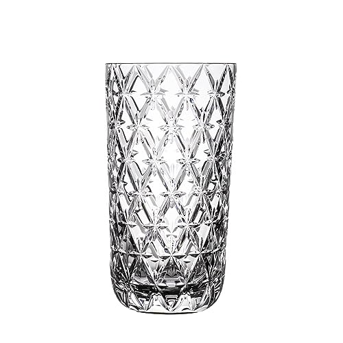 Ajka Stars - Bicchiere da cocktail highball in cristallo trasparente con rivestimento in piombo, 479 ml, unità singola