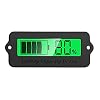 Icstation Battery Capacity Tester Monitor, 12V 24V 36V 48V Digital Battery Voltage Capacity Mointor,Lithium/Lead-Acid/Iron-Lithium Battery Status Indicator LCD Display Indicator Pannel