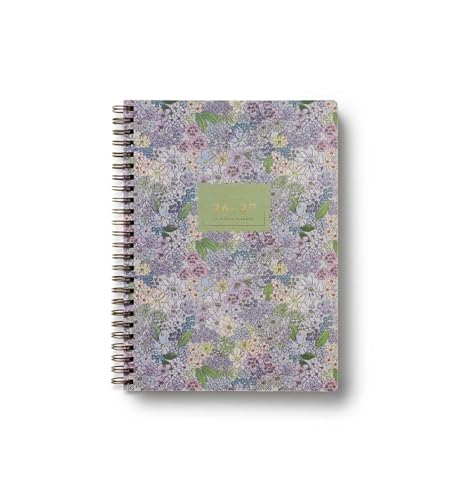 RIFLE PAPER CO. 2027 Mimi 17-Month Academic Softcover Spiral Planner 1, Aug. 2026 - Dec. 2027, 8.5" L x 6.25" W, Weekly and Monthly View, Pages for Contacts and Goals, Pockets for Storage