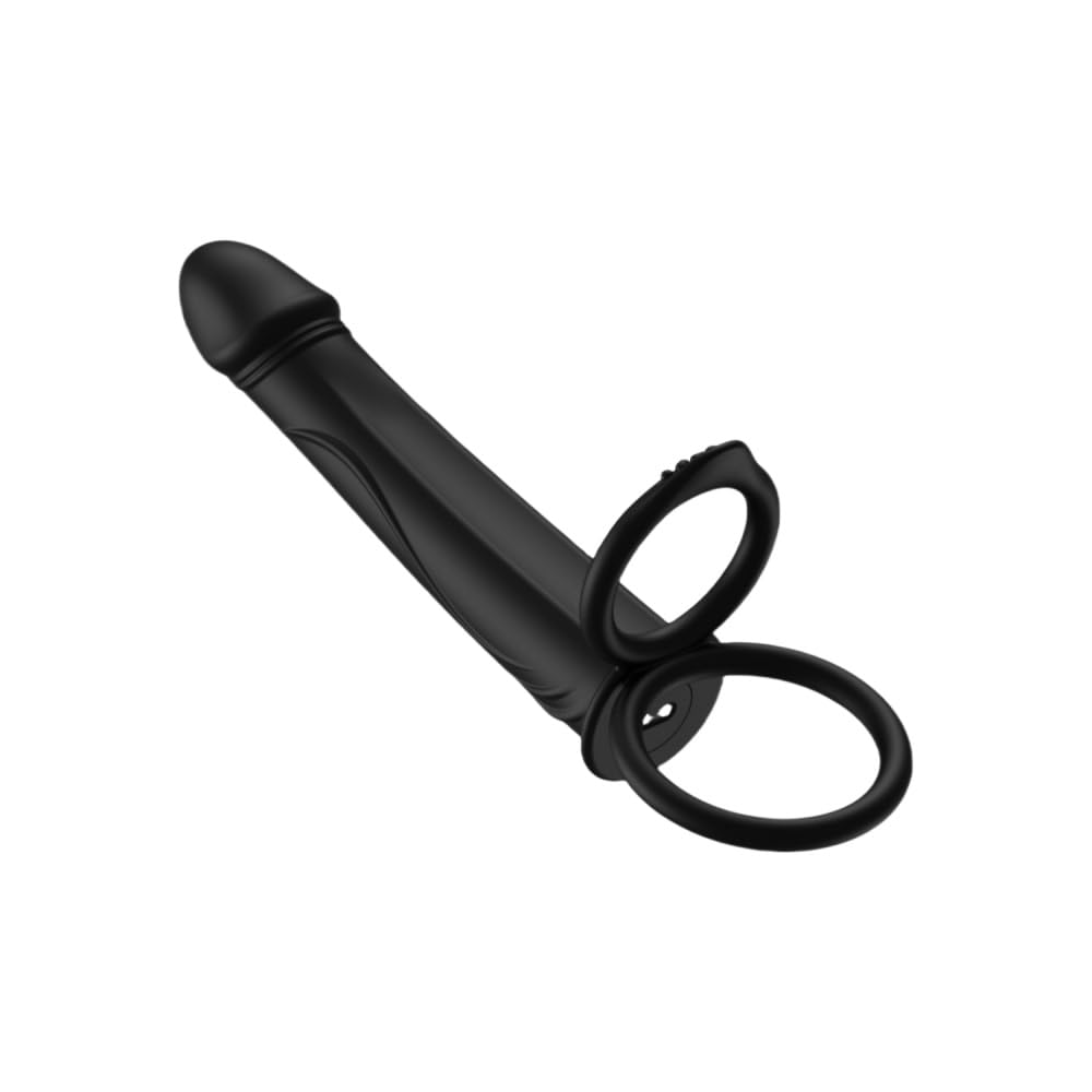 BeHorny Cock Ring Rechargeable & Vibrating with Dildo, Couples Sex Toy