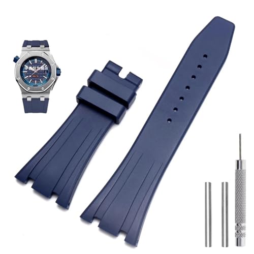 Bracelet caoutchouc pour homme AP 27mm remplace le cuir usé contre la transpiration