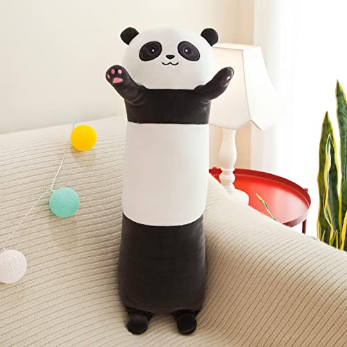 Miaohaha Plush Cat Soft Kids Plush Toy Pillow Plush Long Cotton Kitten Cuddly Toy Stuffed Animal Toy Gift For Kids Girlfriend(Panda, 110Cm/43.3In) #TOP1