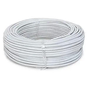 SAMZHE Pav-CCTV-7 Roll 3+1 Copper CCTV Camera Cable Role (White)