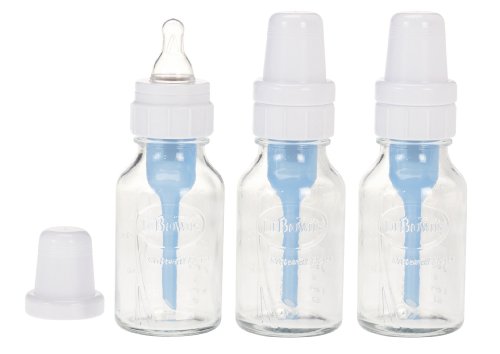 Image of Dr. Brown's Natural Flow Standard Glass Bottles, 4 Ounce, 3-Count
