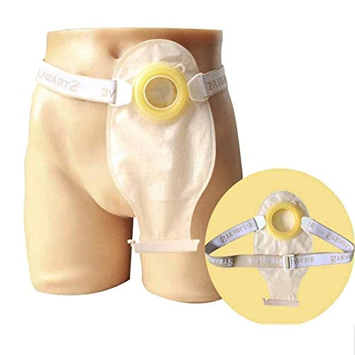 SSLW Stomabeutel Drainagebeutel, Drainagebeutel Einteiliger System-Stomabeutel Einteiliger Silikon-Kolostomiebeutel Hautfreundlicher Stomabeutel Für Die Kolostomie-Ileostomie-Stomapflege Cover