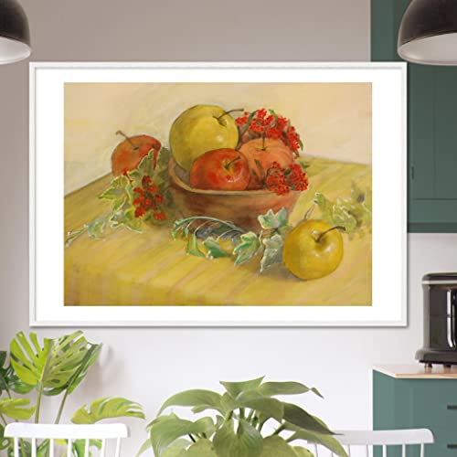 Impression encadrée mélange de pommes pour créer un intérieur convivial