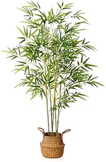 Kazeila Artificial Bamboo Plants Trees Outdoor 140cm Fake Plant Decorative Artificial Plants Indoor Outdoor Home Office Garden(1Pack)