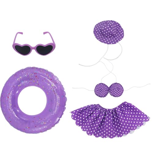 Disfraz de ganso para porche con bikini hawaiano y sombrero para jardin