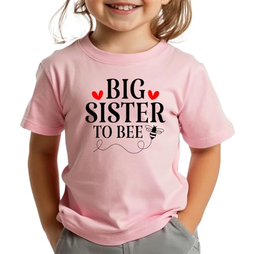 Image of Big Sister Shirt for Girls Toddler Kids Pregnancy Announcement Promoted to Big Sis T-Shirt Summer Short Sleeve Top