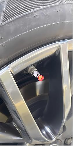 4-Pack Handmade Red Apple Valve Stem Caps with Heart Design for Schrader Valves, Unique Car & Bike Accessory, Fun Tire Decor, Colorful Novelty Gift for Car Enthusiasts