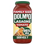 Dolmio Lasagne Red Tomato Sauce Family Size Jar 675g (Pack of 6)
