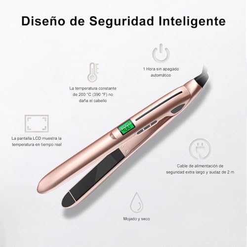 Alaciadoras, Beauty plancha cabello mojado Marca BingZair (2)
