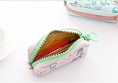Trousse Scolaire Licorne Kawaii - Tissu Doux Imperméable Pour Crayons Et Fournitures, 20cm - Cadeau Fun Enfant Ado (Rose)