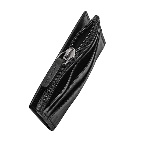 Image of Fossil Men's Andrew Eco Leather Zip Card Case Wallet, Black, (Model: ML4394001)