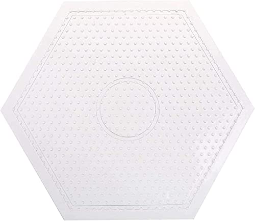 アイロンビーズプレート ホビー用素材 透明 5mm対応 DIY クラフト ペグボード メイキングトイ (六角形) -