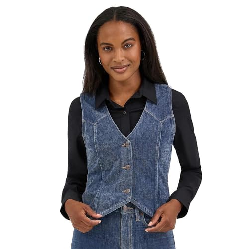 Wrangler Women's Retro Party Denim Vest Denim L