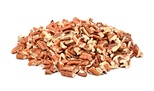 Shelled & Raw Chopped Georgia Pecans (4 Lbs) - Handpicked For Freshness & Quality - Bag Of Southern Tastiness - Great For Baking & Cooking - Farm Fresh Nuts Brand #TOP3