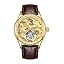 Gold Brown Leather