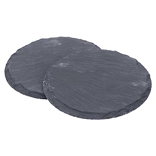 Toyvian 2pcs Natural Stone Tortoise Basking Platform Decorative Rock Dish for Reptiles for Turtle Bathing and Relaxation Aquariums Enhances Natural Habitat
