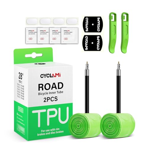 2er Pack TPU Innenschläuche Rennrad - Ultralight 30-40g Für 700C Reifen 18-32mm