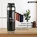 Farberly Stainle Trigger Action Travel Mug Stainle Cup 17oz Water Bottle Therm0s Travel Mug Cup Vacuum Coffee Tumbler Stainless Steel Coffee Mug Insulated Water Bottle For Hot And Cold