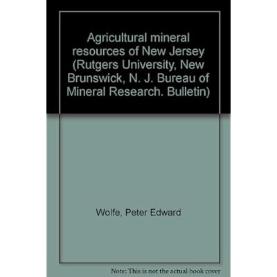 Agricultural mineral resources of New Jersey