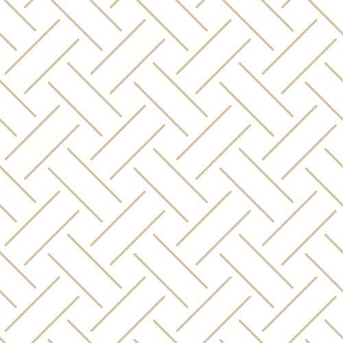 Miniatura 3 de PinPix Tablón de anuncios de corcho de 40 x 30 pulgadas. Este tablero decorativo enmarcado viene con diseño de celosía blanco beige y un marco