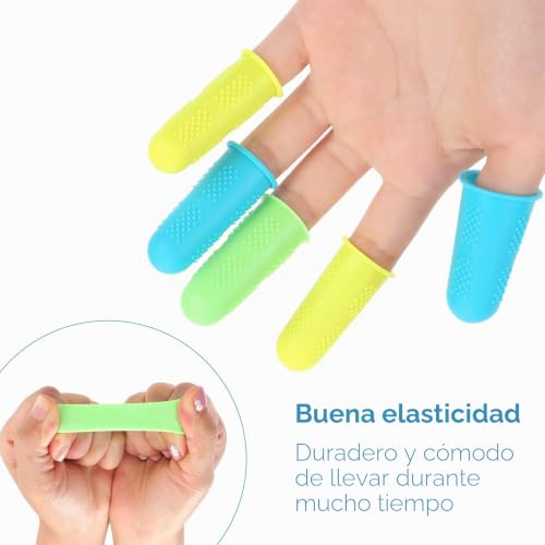 Miniatura 8 de Cobee Protectores De Dedos - 15 Piezas Puntas Y Cubiertas Con Pegamento Caliente - Silicona Resistente A Cortes Para Colofonia De Cera De Pistola
