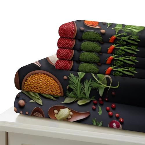 Housse de couette romarin 3D 200x200cm avec 2 taies d'oreiller - 7