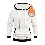 JMIERR Men's Cotton Casual Hoodies Sweatshirts Fashion Long Sleeve Drawstring Fleece Pullover Hoodie with Pockets - Image 5