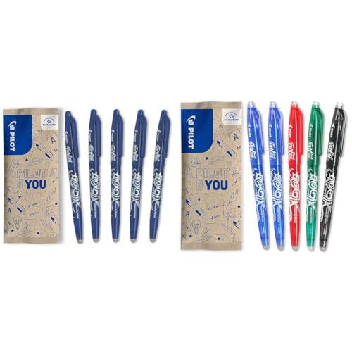 Stylo FriXion Ball Pilot Bleu Encre Effaçable pour Cours et Bureau