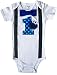 Baby Boys 1st Birthday Outfit Cookie Monster Bodysuit, Blue-aqua-black, 18M-Short Sleeve