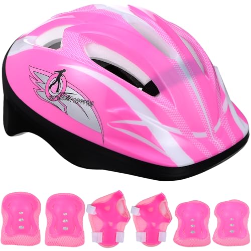Casco y coderas ajustables para niños de 3 a 8 años el regalo ideal para patinar seguro 4
