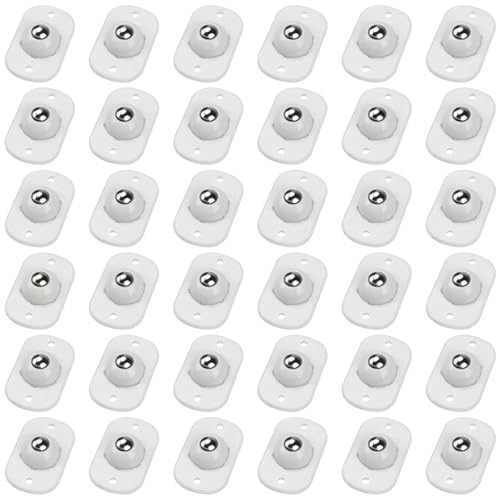 Image of Self Adhesive Caster Wheels, Appliance Rollers Appliance Slider for Kitchen, 360 Swivel Small Casters - Solve Coffee Maker Air Fryer Small Appliances Countertop Sliding (White - 36 Pcs)