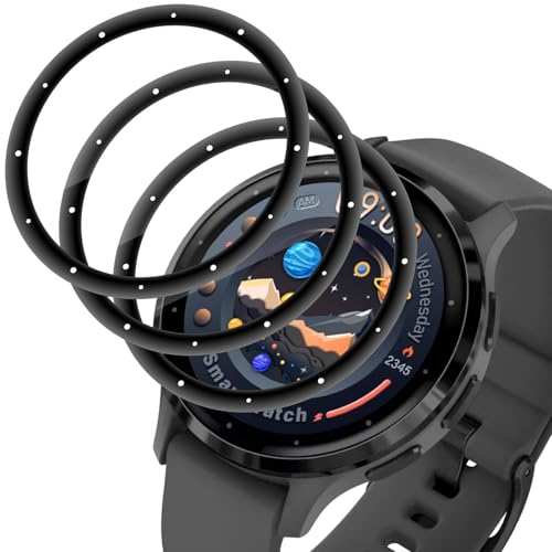 3 Pezzi Vetro Temperato per Garmin Venu 3s, vetrino, Ultra HD, Senza Bolle, Anti-Graffio, Alta Trasparente, etro temperato