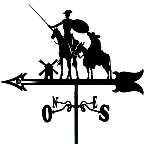 Generic Vana Meteorologica Del Tetto Del Ferro Battuto, Vana Meteorologica Della Decorazione Del Tetto, Kit Di Direzione Del Vento, Staffa Esterna Del Metallo Del Prato Del Giardino