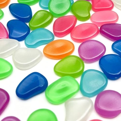 Guijarros fosforescentes multicolores de alta densidad para paisajismo selecto 7