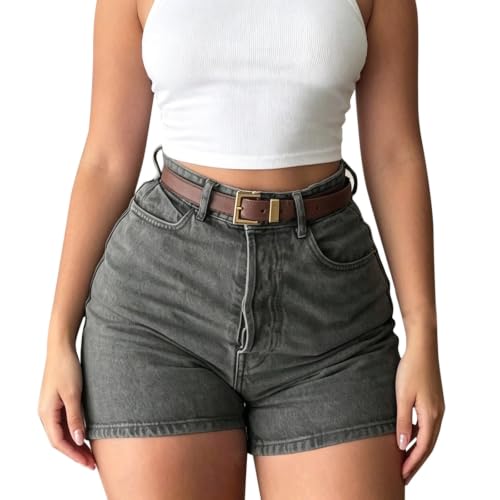 Short taille haute en jean femme : l'élégance du denim slim intemporel