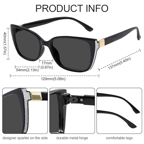 Image of OCCI CHIARI Oversized reading sunglasses for women 1.0 1.25 1.5 1.75 2.0 2.25 2.5 2.75 3.0 3.5