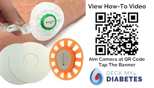 Deck My Diabetes Dexcom G7 GripShield Flexível e Reutilizável CGM Armadura Proteção contra colisões