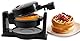 Elite Gourmet EWM460 Waffeleisen, für Belgische Waffeln, antihaftbeschichtet, drehbar, 3,2 cm dicke Waffeln, Rösti, Keto, Snacks, Sandwiches, Eier, leicht zu reinigen, schwarz