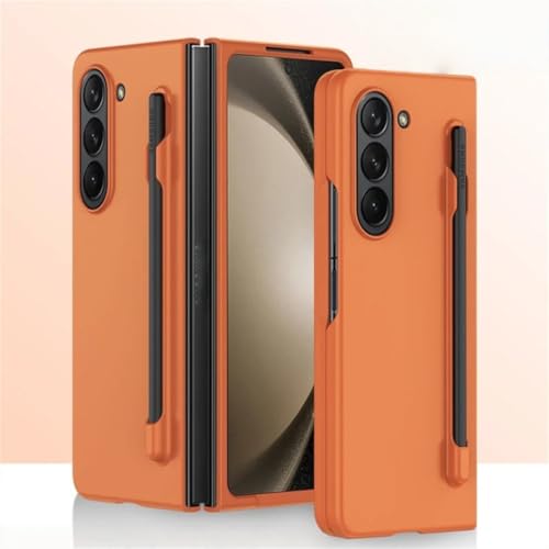 Samsung�p Galaxy Z Fold7 6 5 4 3 �p �X�����P�[�X �X�^�C���X�y���z���_�[�t�� �v���X�`�b�N���܂肽���ݎ��ϏՌ��ی�n�[�h�J�o�[ (GalaxyZ Fold 3�p/�I�����W)