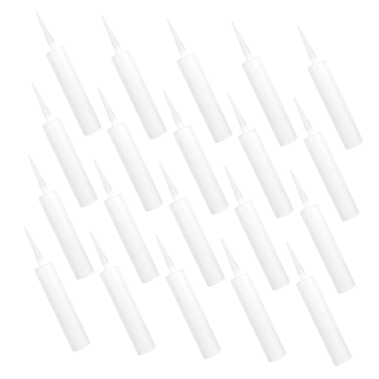 Tubes de calfeutrage vides rechargeables blancs réutilisables pour joint silicone x20
