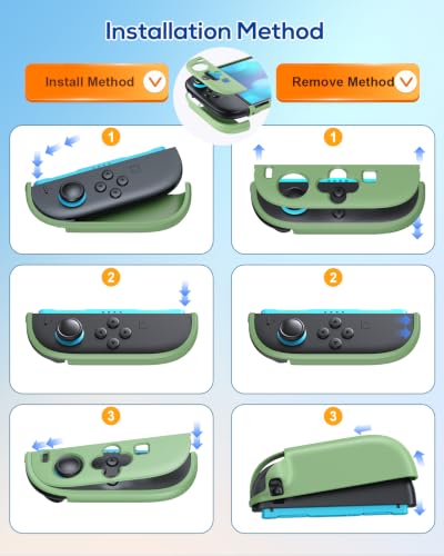 Image of WAXITY Dockable Protective Case for Nintendo Switch 2-Light Green