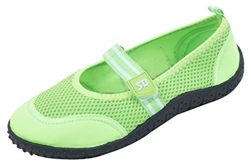 Starbay Women's Slip-On Water Shoes with Strap Size 6 Green