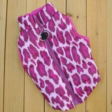 Clopon Pet's Cute Coat Winter Vest for Dogs Printed Outdoor Sweatshirts Cold Weather Coat Padded Outfit Warm Garment